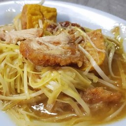 กุ๊ยช่ายขาวผัดหมูกรอบ #100