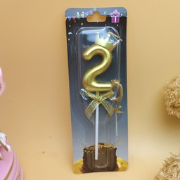 เทียนสีทองเลข 2