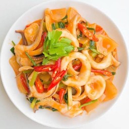 หมึกผัดไข่เค็ม #(150)