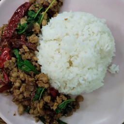 ข้าวราดกระเพราหมูสับ