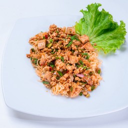 ลาบมาม่าหมูสับ