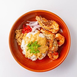 ข้าวมันกุ้งเเกะ