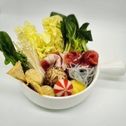ชาบูน้ำดำ ชั่งวัตถุดิบ 300 g. 黑汤