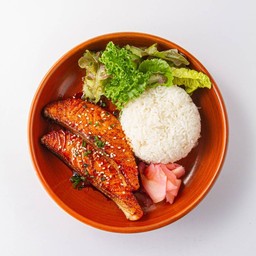 ข้าวแซลม่อนเทอริยากิ