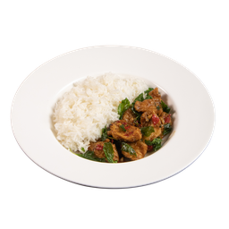 ข้าวกระเพราไก่กรอบ