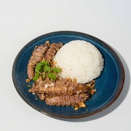 ข้าว+กั้งผัดกระเทียม