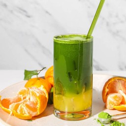 มัทฉะส้มเขียวหวาน #แก้ว22oz