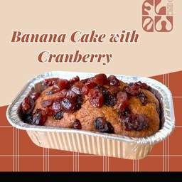 Banana cake with cranberry | เค้กกล้วยหอมแครนเบอร์รี่