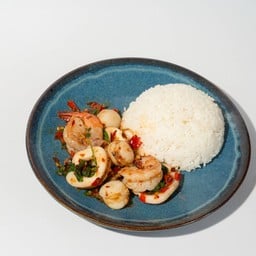 ข้าว+ผัดกะเพราทะเล