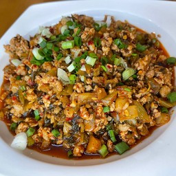 ผักกาดดองผัดหมูสับ