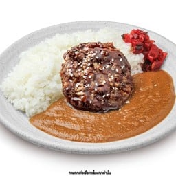 ชุดข้าวแกงกะหรี่เนื้อวากิวแฮมเบิร์ก