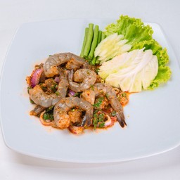 ลาบกุ้งสด