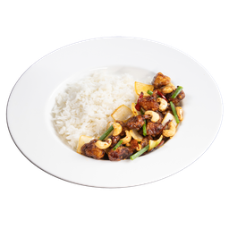 ข้าวไก่ผัดเม็ดมะม่วงหิมพานต์