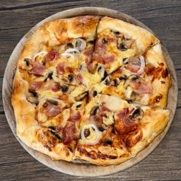 พิซซ่าเบคอนรมควัน