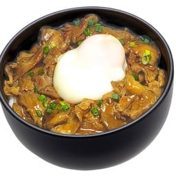 ข้าวหมูผัดซอส เกาหลี + ไข่ออนเซ็น