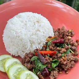 ข้าวกระเพรา [เนื้อไทยวากิว] 🐮