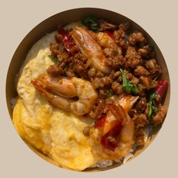 The copter ไข่ข้น&กะเพรา