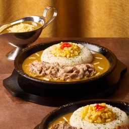 ข้าวแกงกะหรี่ชีสหมู