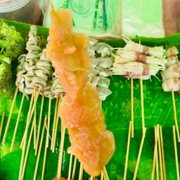 อกไก่หมักน้ำมันงา