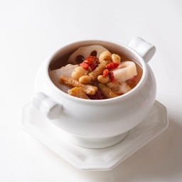 Double Boiled Pork Ribs with Lotus Root in Supreme Soup