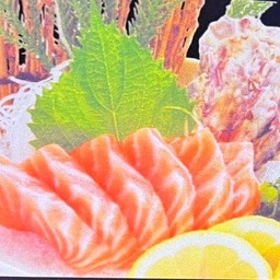 413.Salmon sashimi