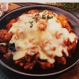 ไก่ทอดราดชอส BBQ  + ชีส  Size - S !!! - 189