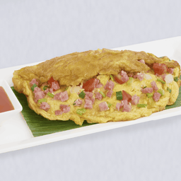 ไข่เจียวแหนมโฮมเมด