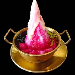 น้ำแข็งไส  เฉาก๊วยน้ำตาลเเดง(เฉาก๊วยหมด)