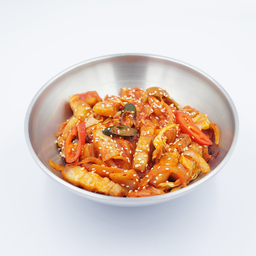 ข้าวหน้า หมูสามชั้นผัดกิมจิ