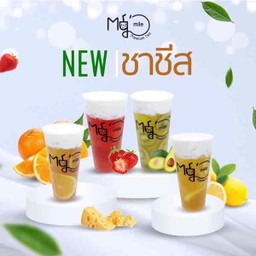 ชาอัญชันมะนาวชีส