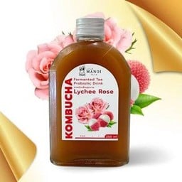 คอมบูชา รสลิ้นจี่กุหลาบ (แบบขวด)