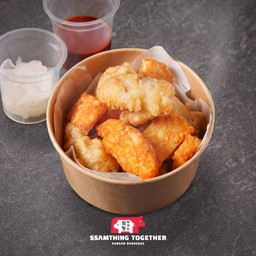 ไก่กรอบแฮชบราวน์ซอสจัง