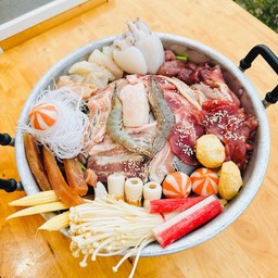 หมูกระทะ ชุดเล็ก (หมู + ทะเล)