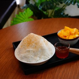 บิงซูมะม่วงนมสด(บิงซูนมสด/มะม่วง)