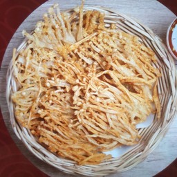 เห็ดเข็มทองทอด