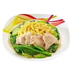 ราดหน้าเส้นหมี่กรอบหมู