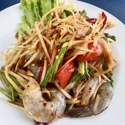 ส้มตำปู ปลาร้า กุ้งสด