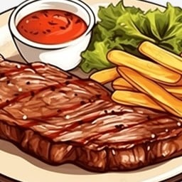 สเต็กหลังบ้าน(เหนียวหมูทอดสูตรแม่ย่า)