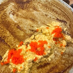 เครปร้อนพริกเผา+หมูหยอง+ไข่กุ้ง