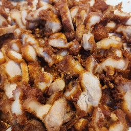 สามชั้นสับทอดกระเทียมพริกไทย