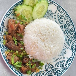 ข้าวหมูทอด