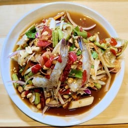 ตำกุ้งสด