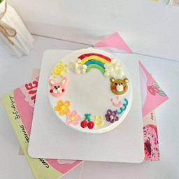 เรนโบว์ (ระบุข้อความหน้าเค้กได้)