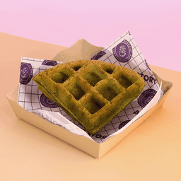 Matcha Red Bean Mochi Waffle