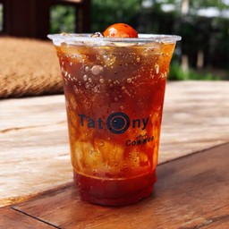 Sparkling plum coffee