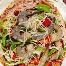 ตำซั่วกุ้งสด