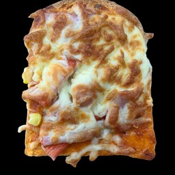 ปังข้าวโพดแฮมปูอัดชีส