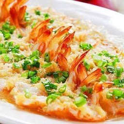 กุ้งนึ่งกระเทียม