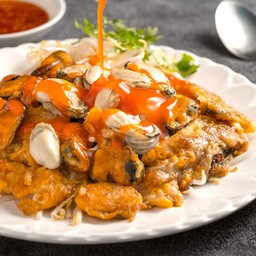 [อร่อยซ่ากับโค้ก] หอยทอด +  ชเวปส์มะนาวโซดา ไม่มีน้ำตาล (กระป๋อง)