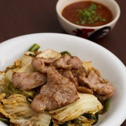 สุกี้แห้งหมู